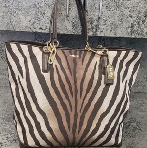 Coach Limited Edition Zebra Tote 'EXCELLENT'